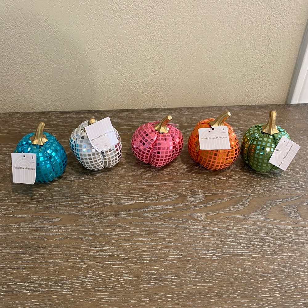 🎃 - Target Bullseye’s Playground - Halloween Disco Ball Pumpkins -  Set of 5